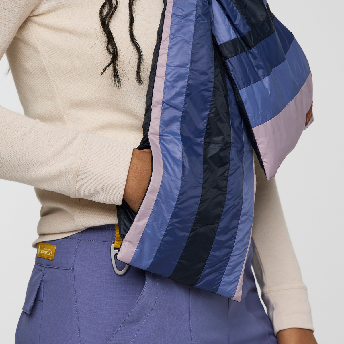 Fuego Down Scarf - Carbon Stripes - US 2756
