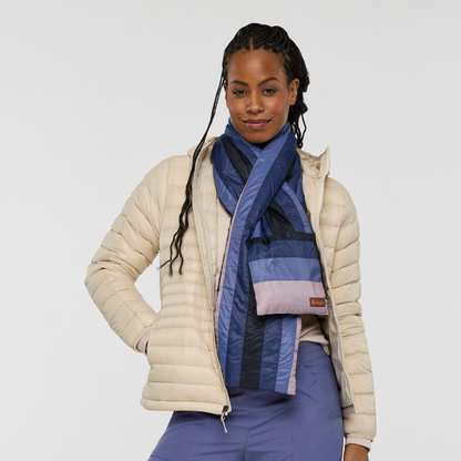 Fuego Down Scarf - Carbon Stripes - US 2756