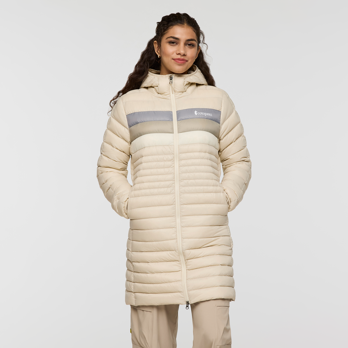 Fuego Down Parka - Women's - Cream Stripes - US 7569