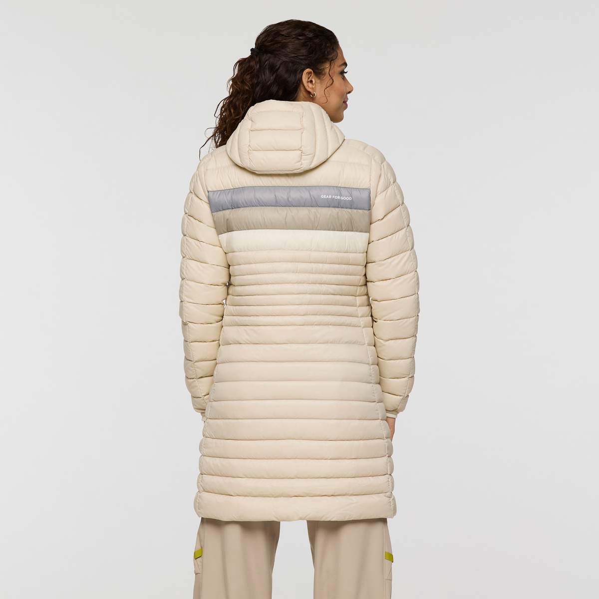 Fuego Down Parka - Women's - Cream Stripes - US 7569
