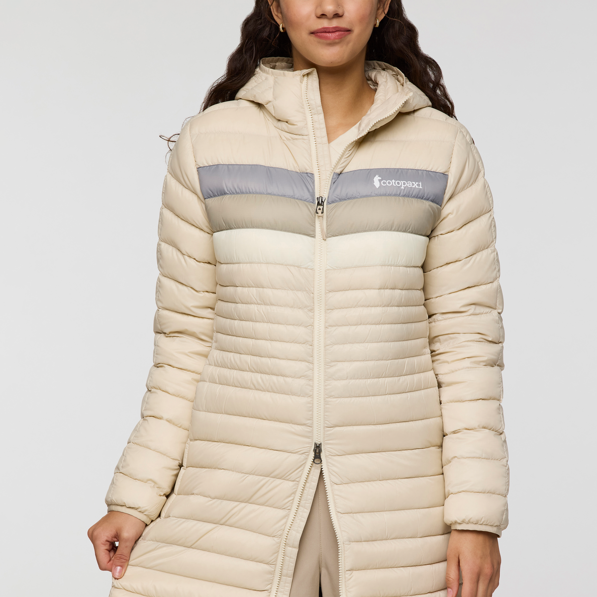 Fuego Down Parka - Women's - Cream Stripes - US 7569