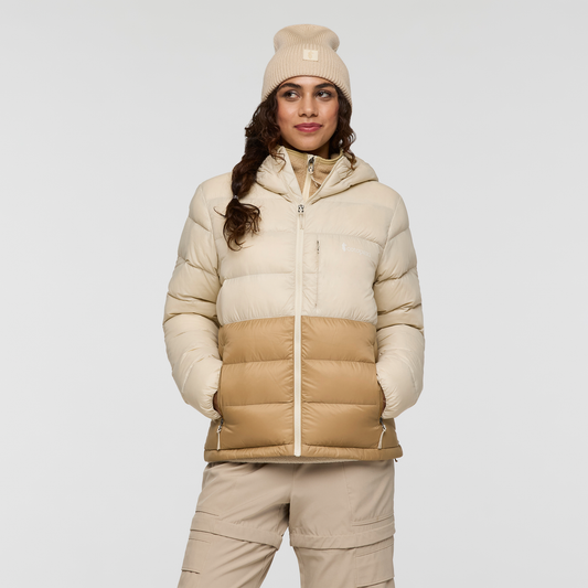 Fuego Max Down Hooded Jacket - Women's - Cream/Khaki - US 9035