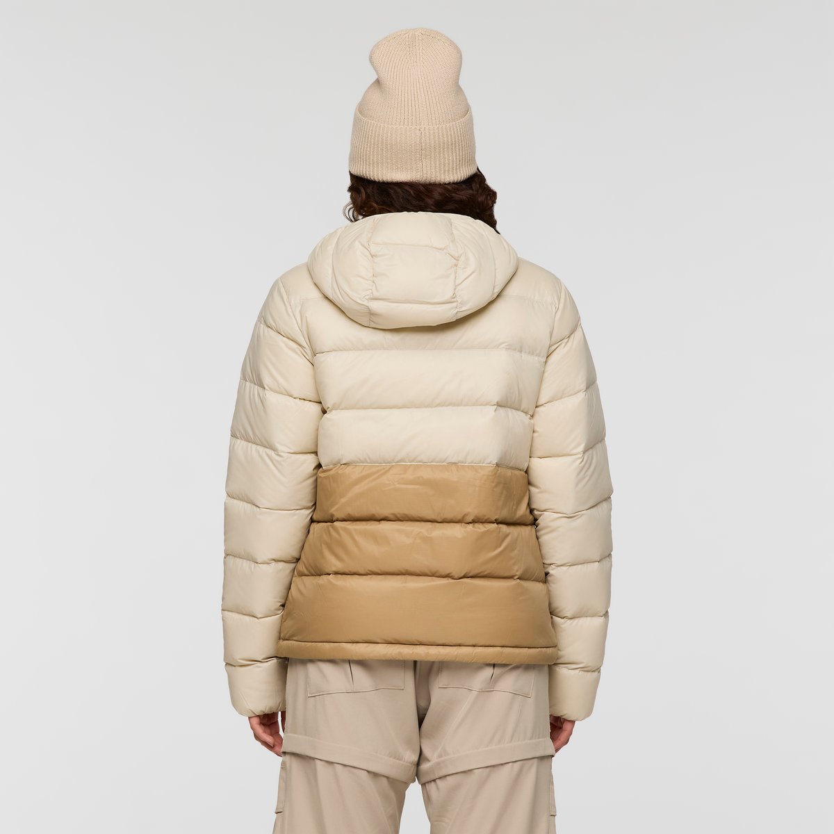 Fuego Max Down Hooded Jacket - Women's - Cream/Khaki - US 9035