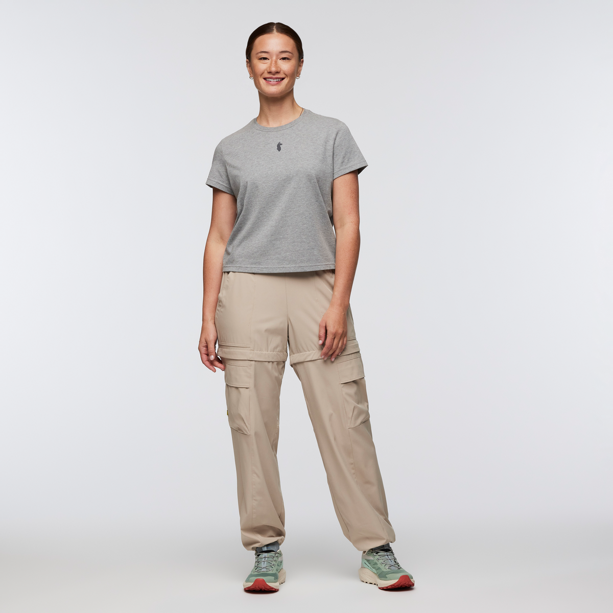 Llama Icon T-Shirt - Women's - Heather Grey - US 7463