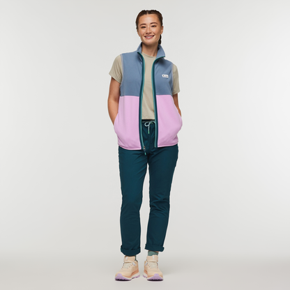 Amado Fleece Vest - Women's - Tempest/Orchid Bloom - US 1369