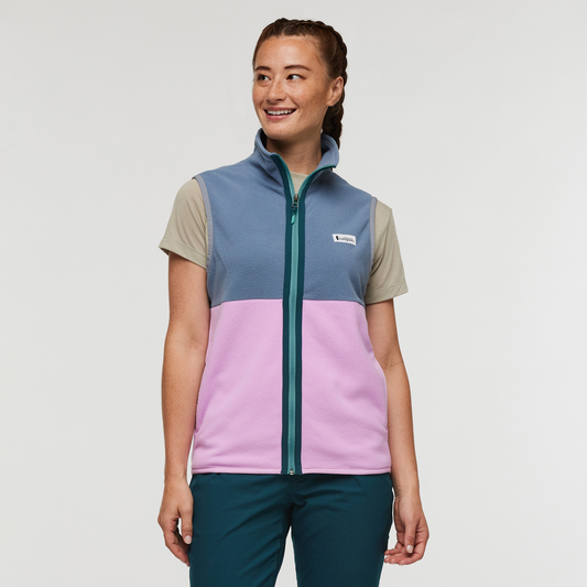 Amado Fleece Vest - Women's - Tempest/Orchid Bloom - US 1369