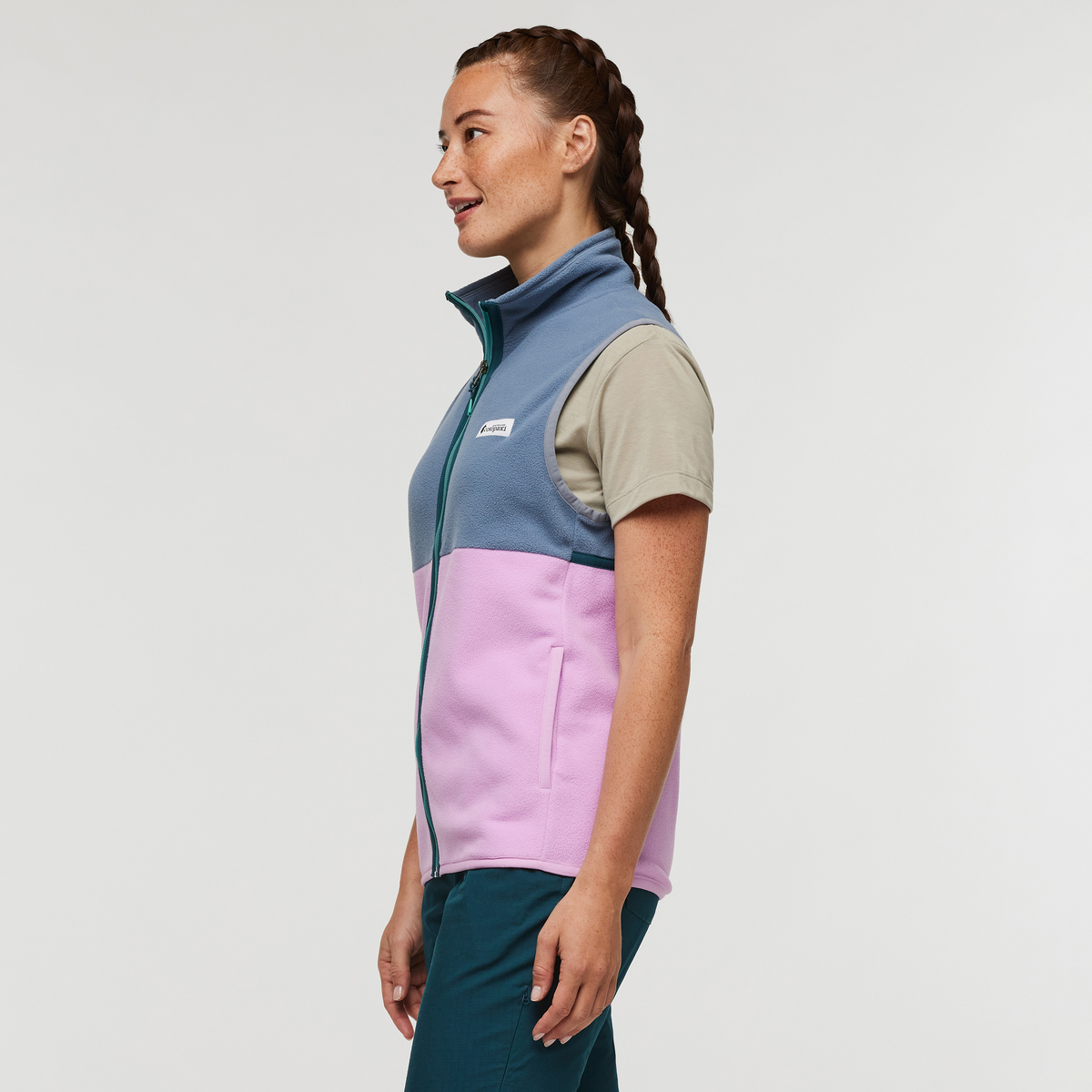 Amado Fleece Vest - Women's - Tempest/Orchid Bloom - US 1369
