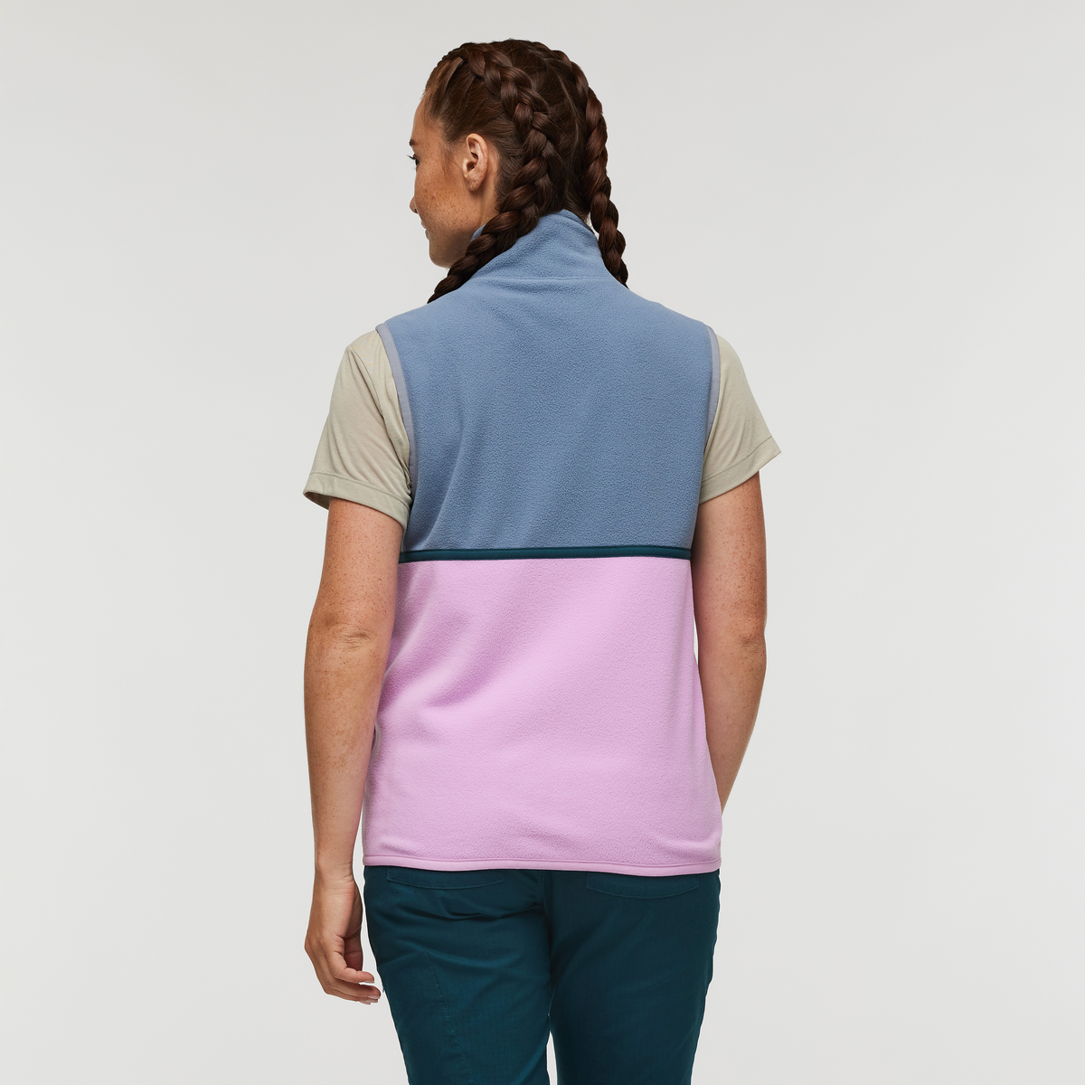 Amado Fleece Vest - Women's - Tempest/Orchid Bloom - US 1369
