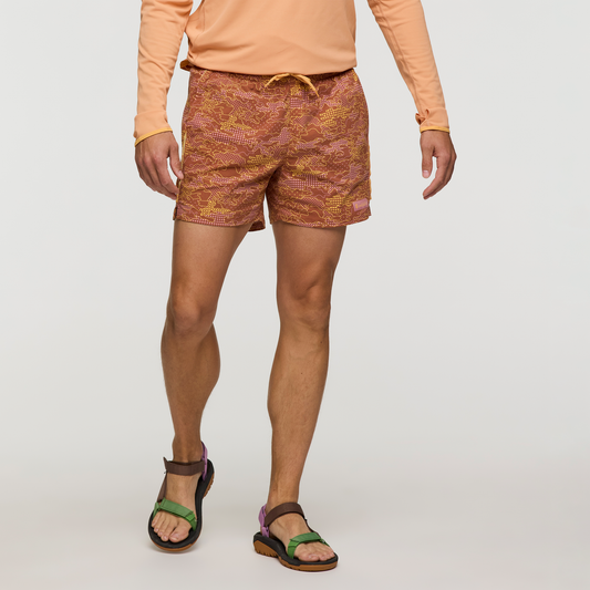 Brinco 5" Short - Print - Men's - Scenic Route Faded Brick - US 8129