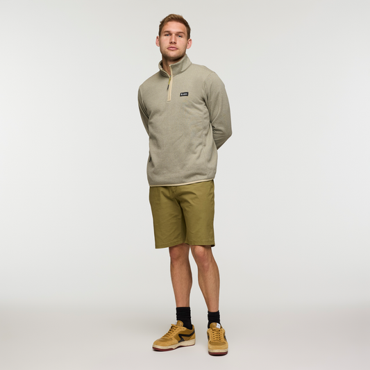 Envo Fleece Quarter-Zip Pullover - Men's - Heather Pebble - US 1154
