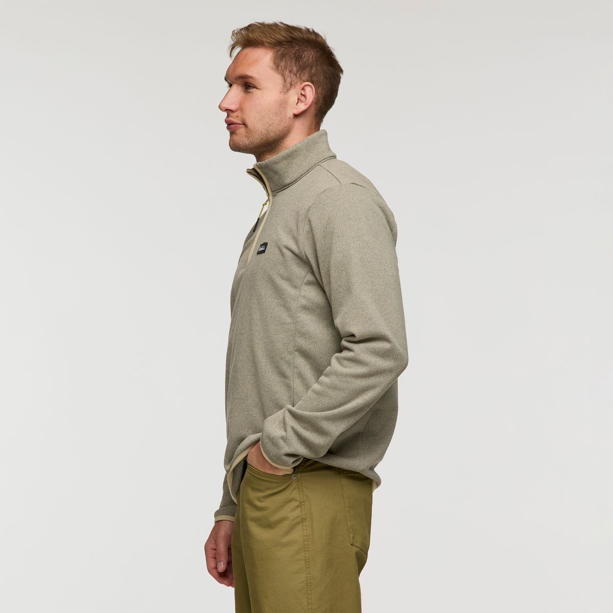 Envo Fleece Quarter-Zip Pullover - Men's - Heather Pebble - US 1154