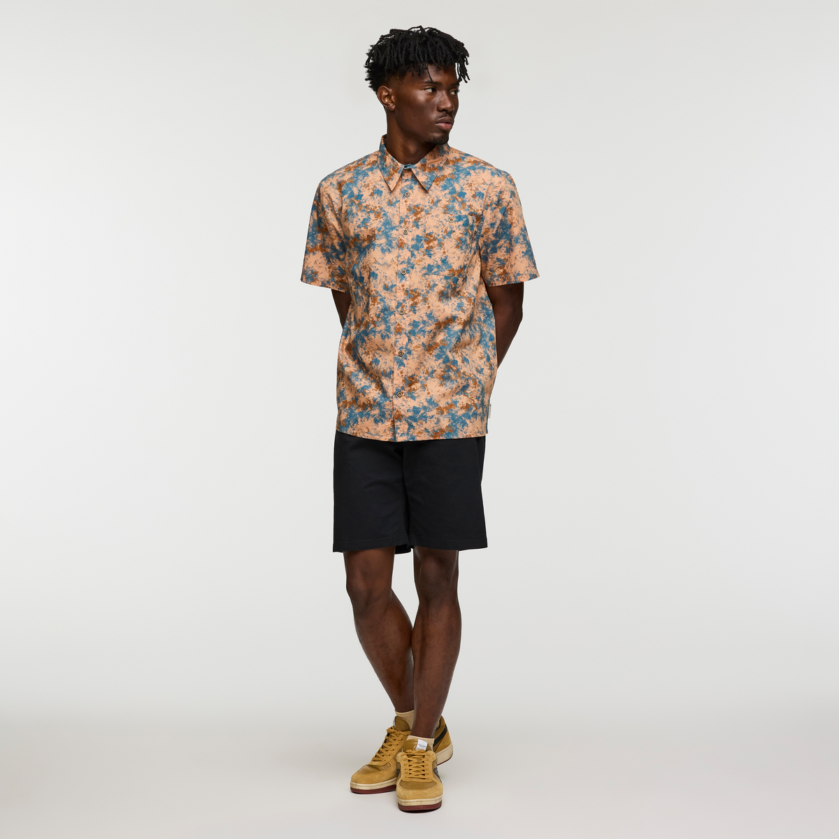Estival Button Up Shirt - Print - Men's - Galactic Lemongrass - US 2928