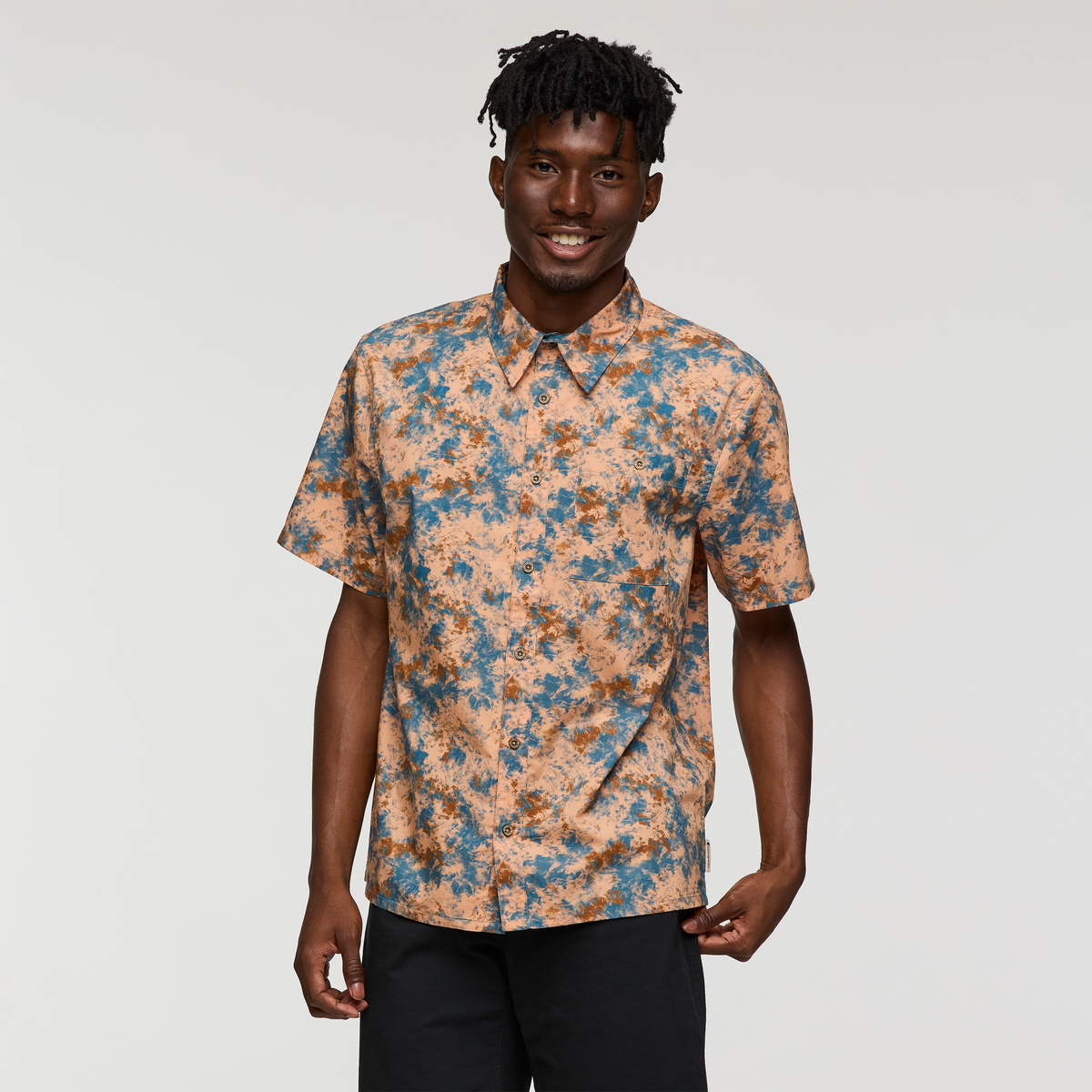 Estival Button Up Shirt - Print - Men's - Galactic Lemongrass - US 2928