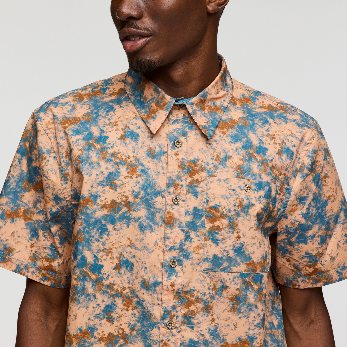Estival Button Up Shirt - Print - Men's - Galactic Lemongrass - US 2928