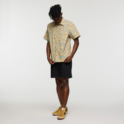 Estival Button Up Shirt - Print - Men's - Island Llama Grain - US 4584