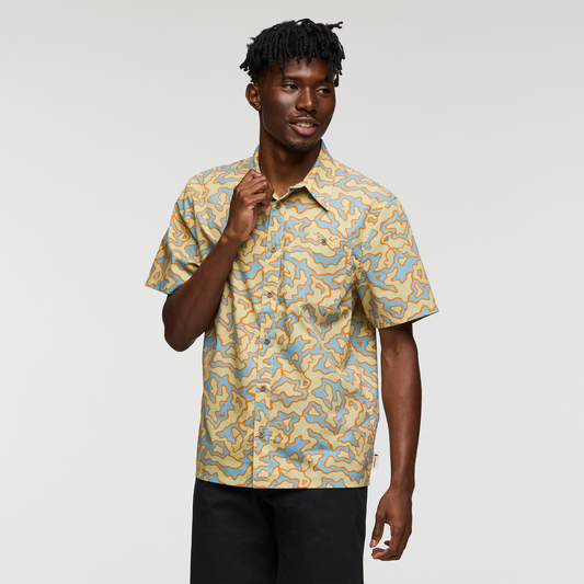 Estival Button Up Shirt - Print - Men's - Island Llama Grain - US 4584