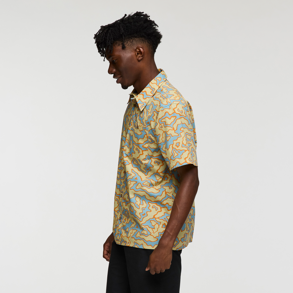 Estival Button Up Shirt - Print - Men's - Island Llama Grain - US 4584