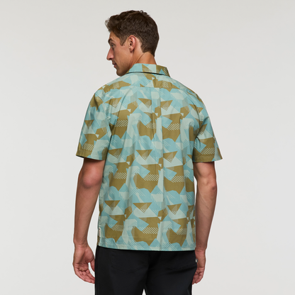 Estival Button Up Shirt - Print - Men's - Reflections Silver Leaf - US 2699