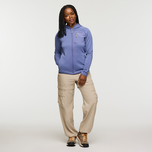 Otero Fleece Full-Zip Hooded Jacket - Women's - Blue Smoke - US 8028
