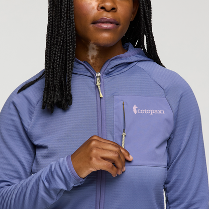Otero Fleece Full-Zip Hooded Jacket - Women's - Blue Smoke - US 8028