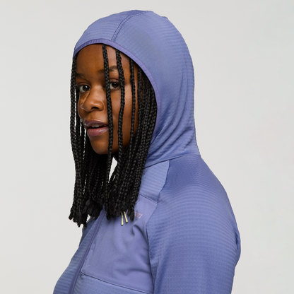 Otero Fleece Full-Zip Hooded Jacket - Women's - Blue Smoke - US 8028