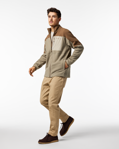 Abrazo Fleece Full-Zip Jacket - Men's - Dune/Stone - US 4995