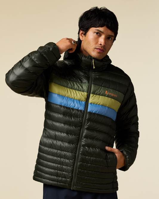 Fuego Down Hooded Jacket - Men's - Woods Stripes - US 3157