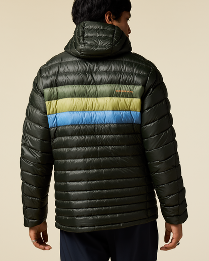 Fuego Down Hooded Jacket - Men's - Woods Stripes - US 3157