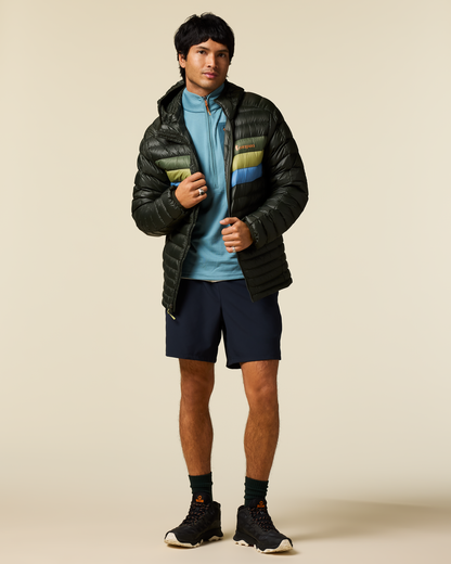 Fuego Down Hooded Jacket - Men's - Woods Stripes - US 3157