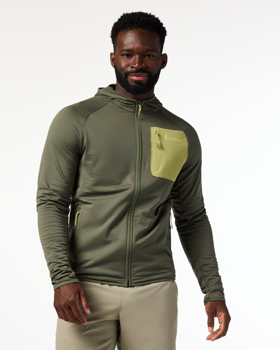 Otero Fleece Full-Zip Hooded Jacket - Men's - Fatigue - US 5980