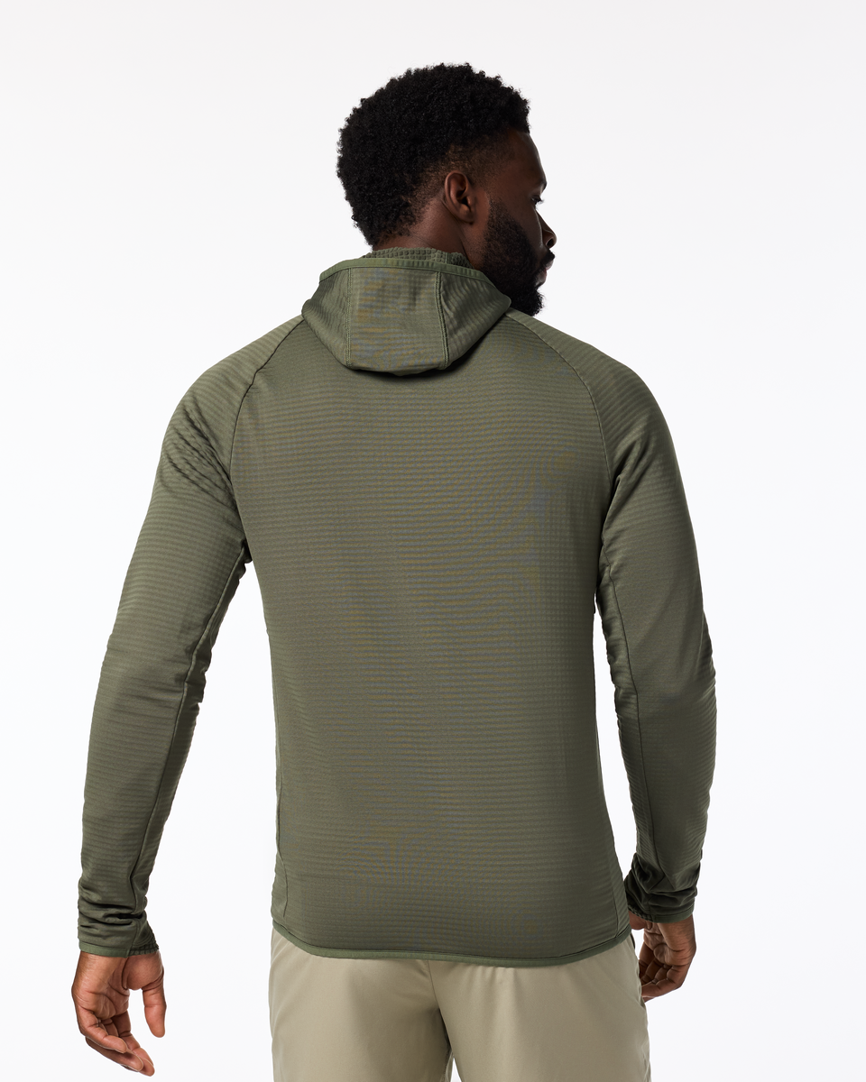 Otero Fleece Full-Zip Hooded Jacket - Men's - Fatigue - US 5980