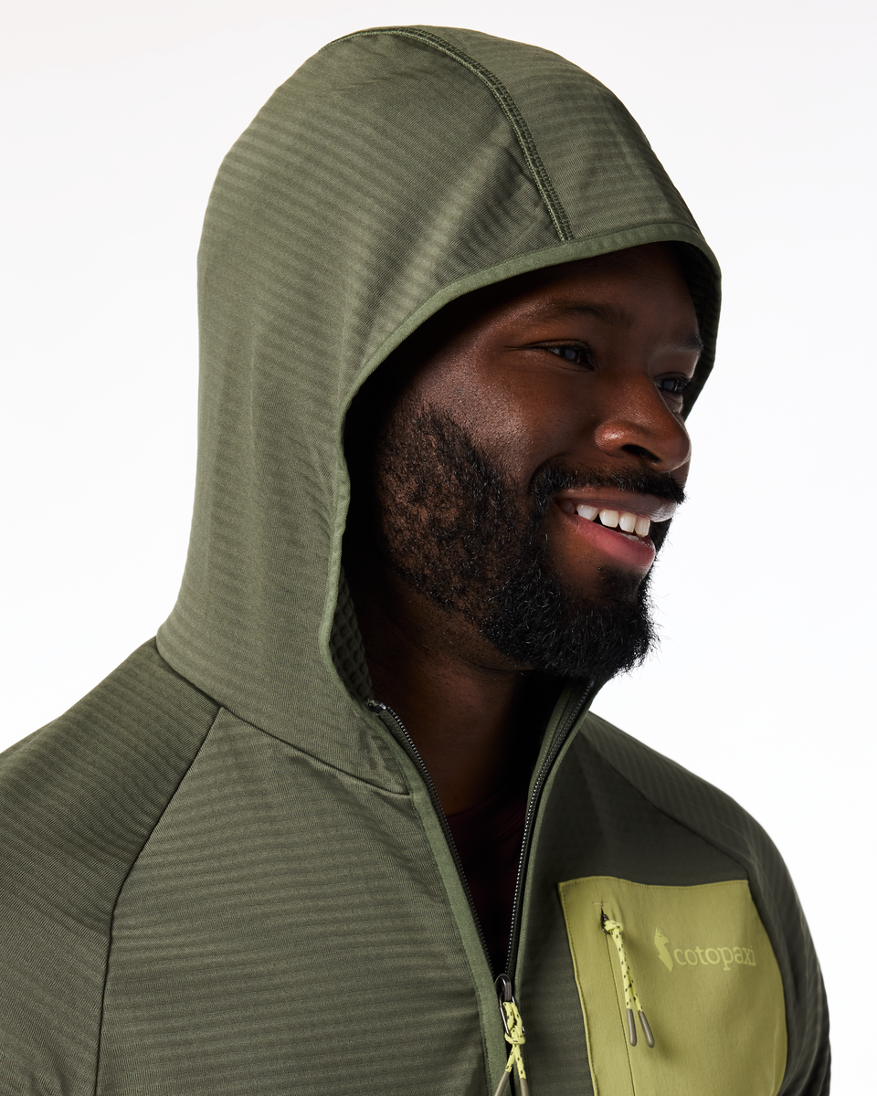 Otero Fleece Full-Zip Hooded Jacket - Men's - Fatigue - US 5980
