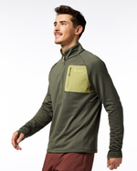 Otero Fleece Half-Zip Pullover - Men's - Fatigue - US 5193