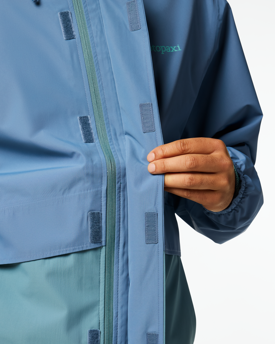 Rayu Rain Jacket - Men's - Steel Blue/Everglade - US 7867