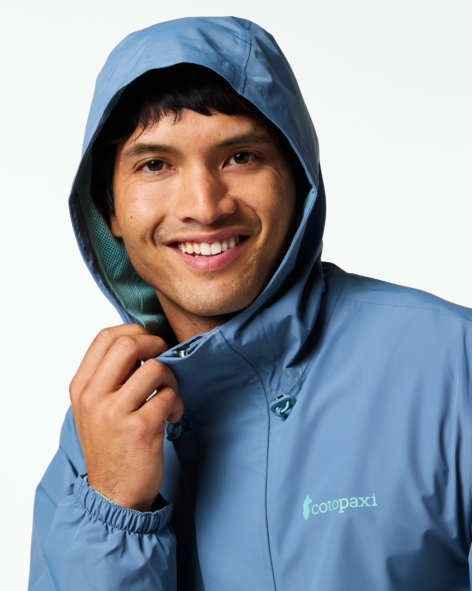 Rayu Rain Jacket - Men's - Steel Blue/Everglade - US 7867
