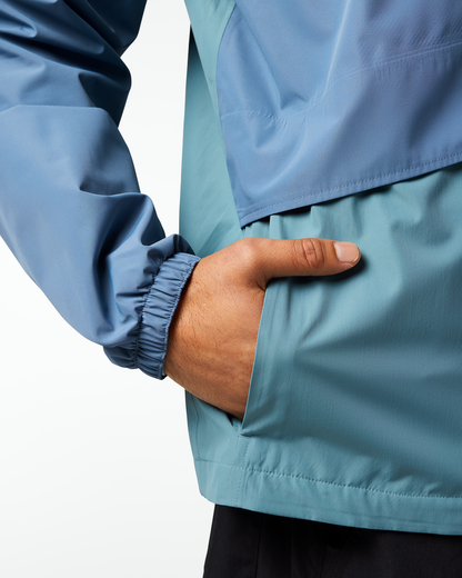 Rayu Rain Jacket - Men's - Steel Blue/Everglade - US 7867