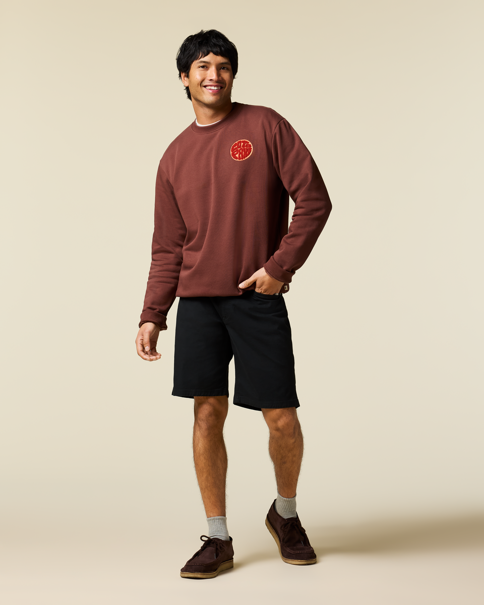 Trail To Sea Crew Sweatshirt - Men's - Sepia - US 4555