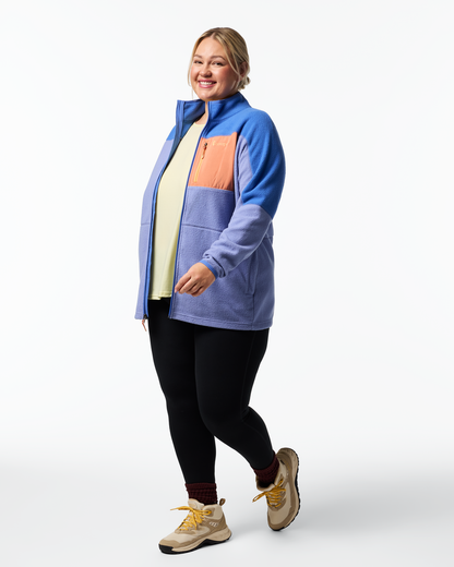 Abrazo Fleece Full-Zip Jacket - Women's - Azure/Aster - US 2931