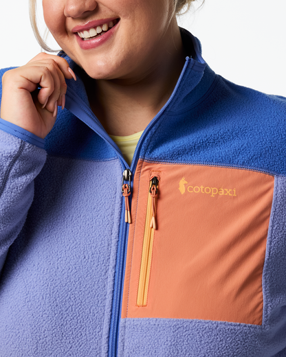 Abrazo Fleece Full-Zip Jacket - Women's - Azure/Aster - US 2931