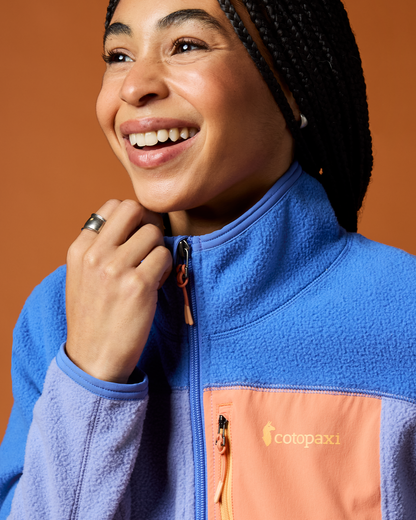 Abrazo Fleece Full-Zip Jacket - Women's - Azure/Aster - US 2931