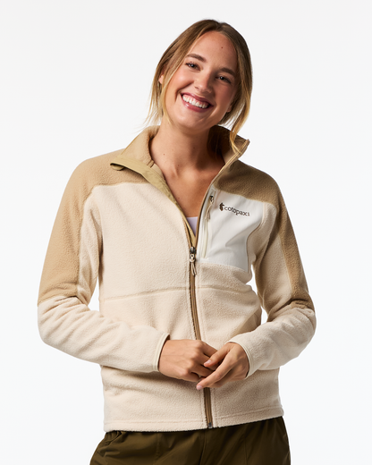 Abrazo Fleece Full-Zip Jacket - Women's - Khaki/Cream - US 7100