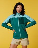 Abrazo Fleece Full-Zip Jacket - Women's - Tide Pool/Malachite - US 7729