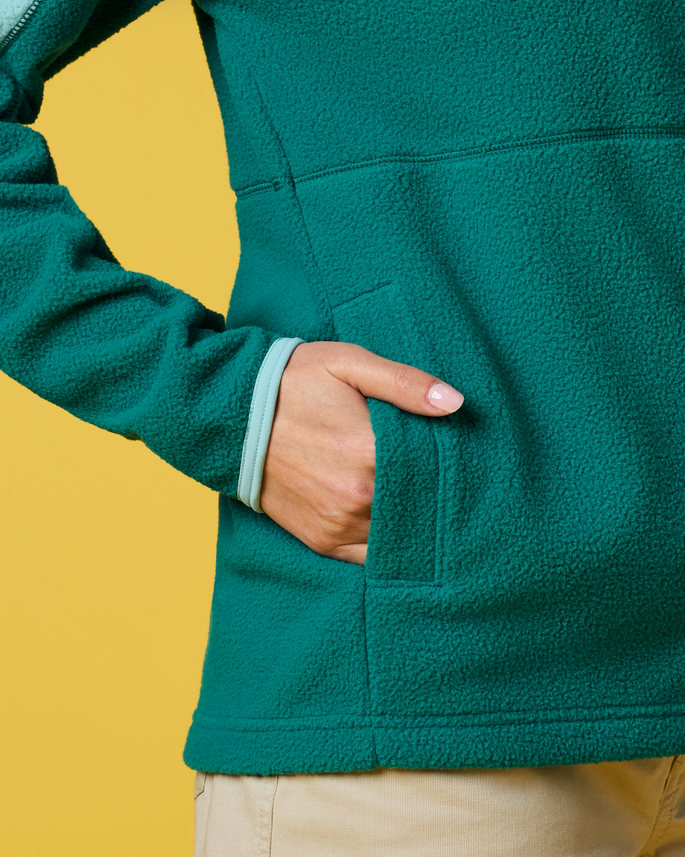 Abrazo Fleece Full-Zip Jacket - Women's - Tide Pool/Malachite - US 7729