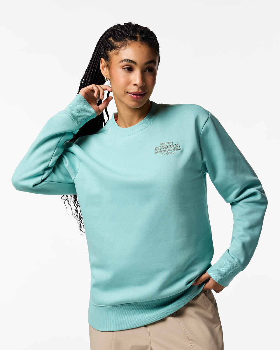 Adventure Gear Crew Sweatshirt - Women's - Tide Pool - US 1423