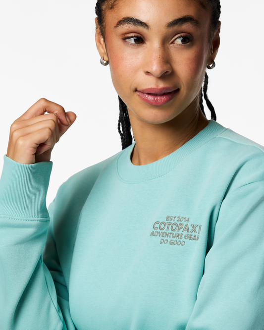 Adventure Gear Crew Sweatshirt - Women's - Tide Pool - US 1423