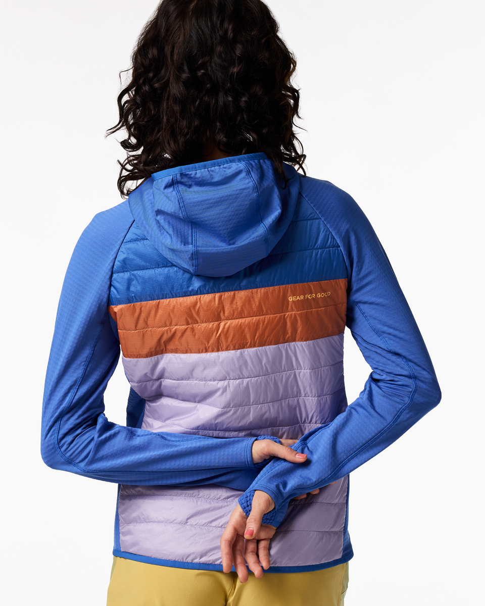 Capa Hybrid Insulated Hooded Jacket - Women's - Azure/Moonbeam - US 7980