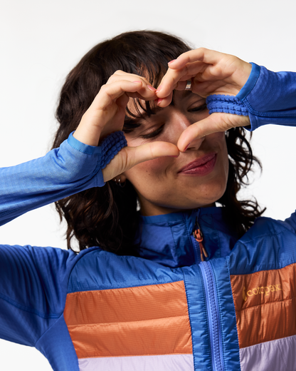 Capa Hybrid Insulated Hooded Jacket - Women's - Azure/Moonbeam - US 7980