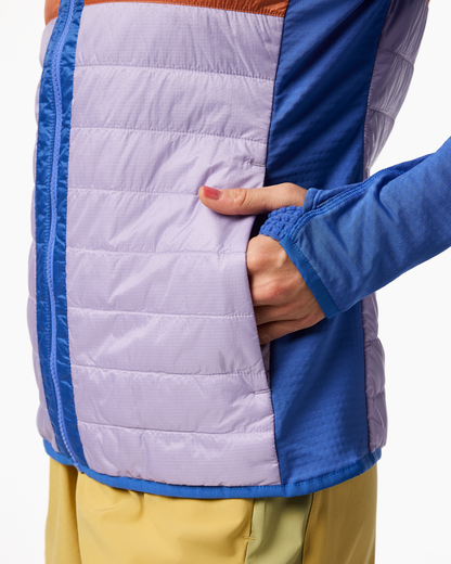Capa Hybrid Insulated Hooded Jacket - Women's - Azure/Moonbeam - US 7980