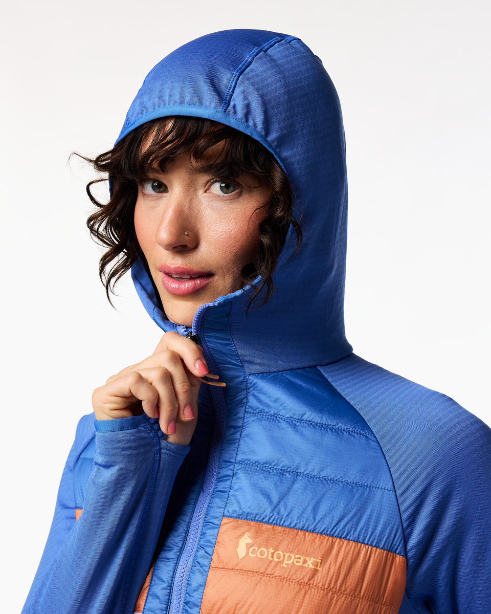Capa Hybrid Insulated Hooded Jacket - Women's - Azure/Moonbeam - US 7980