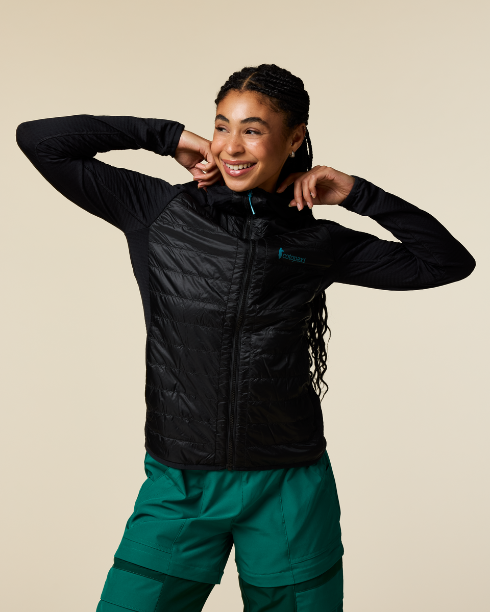 Capa Hybrid Insulated Hooded Jacket - Women's - Cotopaxi Black - US 4459